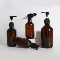 Bouteille en plastique PET personnalisée en gros avec pompe à lotion, épaule ronde, 300 ml, 400 ml, 700 ml, emballage pour shampooing, gel douche, soins capillaires