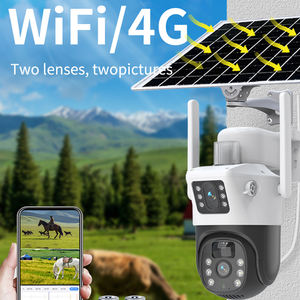 3K doppia lente fotocamera solare 4g simcard casa impermeabile di sicurezza senza fili di sorveglianza wifi 6MP HD cctv batteria ptz fotocamera - Product Image 2