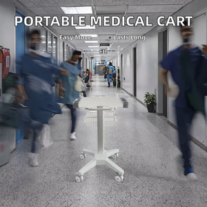 Medical High Quality Aluminum Alloy Ultrasound <b>Trolley</b> <b>Portable</b> Hospital- Cart 4 Castor Durable Design Instrument Cart Infusion - Product Image 2
