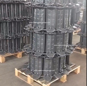 مسار فولاذي من نوع اللوح مع وسادات مطاطية للإطارات مقاس 10-16.5 و12-16.5 و14-17.5 للودر ذو العجلات الانزلاقية - Product Image 5