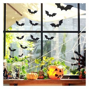 Pegatinas Personalizables para Ventanas de Halloween, Decoración Removible de Murciélagos para Ventanas de Hogar y Tienda, Regalos Promocionales - Product Image 1