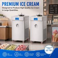 Commerciële Italiaanse harde ijsmachine, enkelcilinder batchvriezer, 1500W gelatomaker met touchscreen