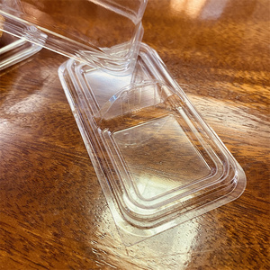 Caja de paquete de chocolate rectangular transparente personalizada de fábrica <span class=keywords><strong>Ferrero</strong></span> transparente 2 compartimentos embalaje de bolas de chocolate - Product Image 3
