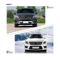 GBT Mercedes ML W166 aksesori kit bodi Bumper Grill suku cadang Tuning untuk 2012-2014 Mercedes Benz ML W166 Model Convert