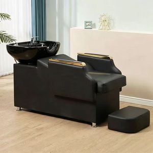 Chaises de lavage confortables pour salon de coiffure avec bac intégré – Fournisseur direct usine - Product Image 1