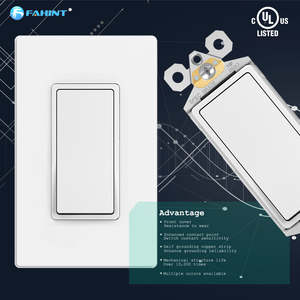 Designs diversifiés DS15 unipolaire un groupe gradateur interrupteurs de lumière fonction marche-arrêt pour un usage domestique - Product Image 6