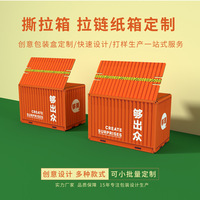 Boîte d'expédition en carton personnalisée GMI avec gaufrage, pelliculage mat, recyclable, fermeture auto-adhésive, bande de déchirement à fermeture éclair, pour crème pour les yeux