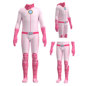 Costume de Cosplay princesse Peach, combinaison rose complète pour jeu de rôle Anime - Product Image 4