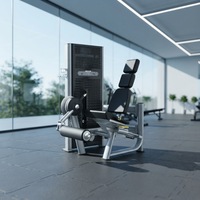 Machine de musculation professionnelle pour exercices de flexion des jambes à plat et extension des jambes – Équipement de gym