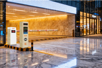 Système de gestion de barrières de stationnement laser or personnalisable avec reconnaissance de plaques d'immatriculation LED, précision de 99,8 %, IP65