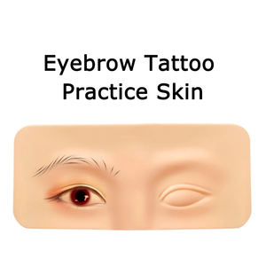 Pelle Sintetica Rinforzata per Pratica Tatuaggi, Palpebra 3D per Trucco Semi-Permanente, Pelle Finta Riutilizzabile per Pratica Sopracciglia - Product Image 1