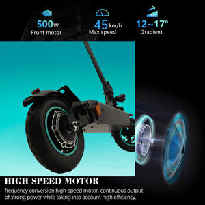 Prezzo all'ingrosso Bateria 48V Monopattino elettrico 500w 10 pollici pneumatico pneumatico pieghevole Offroad Scooter - Product Image 3