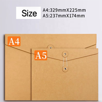 Sac de documents en papier kraft personnalisable grande capacité enveloppe de fichier épaissie fournitures de bureau stockage de contrats de données livraison gratuite