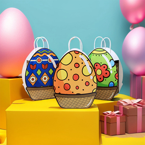 Sacchetti Regalo a Forma <span class=keywords><strong>di</strong></span> Uovo <span class=keywords><strong>di</strong></span> <span class=keywords><strong>Pasqua</strong></span> Personalizzati, Decorazioni Festive per la Casa, Sacchetti per Caccia alle Uova e Caramelle per Feste - Product Image 4