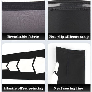 Protège-jambes de football pour hommes Protège-jambes en spandex souple Protège-jambes de compression du mollet pour le football et le <span class=keywords><strong>basket</strong></span>-ball Genouillères pour enfants - Product Image 6