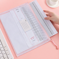 Pochette de classement en PVC transparent renforcé avec logo personnalisé imprimé, écologique, réutilisable, avec fermeture éclair durable