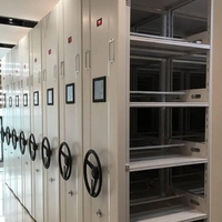 Système de rayonnage compact moderne électronique mobile en acier pour le stockage de fichiers, idéal pour la maison, le bureau, l'école et la bibliothèque