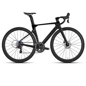 Vélo de route en fibre de carbone 24 vitesses avec freins à disque hydrauliques RS, pédales ordinaires, barre en carbone 3K et roues en alliage – Offre Spéciale - Product Image 2