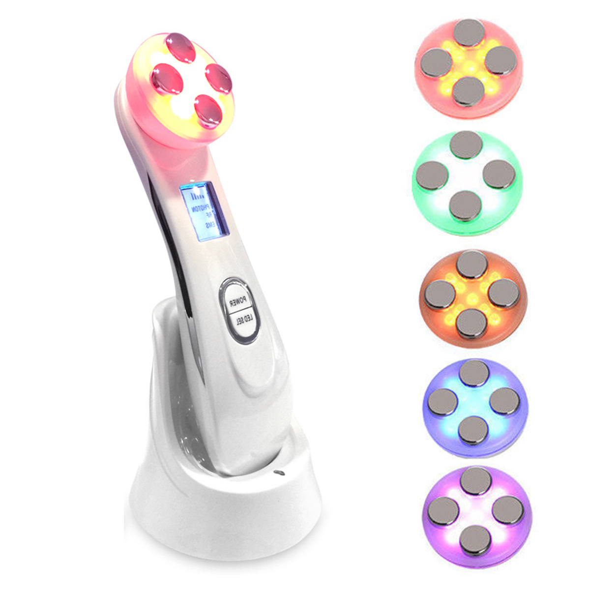 Radio Frequency Facial LED Photon Skin Care Device Face Lifting Tighten Wrinkle Removal Eye Care RF Skin Tightening Mach