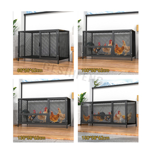 80cm 100cm 130cm 150cm alta calidad hierro aves pollo capa 15 pollos gallinas jaulas para la venta - Product Image 5