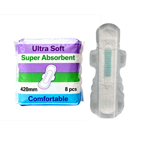 <span class=keywords><strong>Toallas</strong></span> <span class=keywords><strong>Sanitarias</strong></span> American Fluff Pulp Japonesas Ultra Suaves con Alas de 410mm y 420mm para el Periodo Menstrual de Mujeres y Hombres / <span class=keywords><strong>Toallas</strong></span> Femeninas - Product Image 1