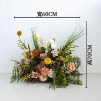 Ensemble d'arrangements floraux en soie, boule de fleurs artificielles, fleurs pour allée, chemin de table, décoration de scène de mariage