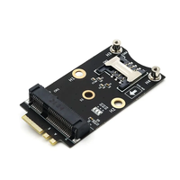Adaptador Youyeetoo X1 4G Mini PCI-E a M.2 NGFF Clave A/E con Ranura para Tarjeta SIM, Módulos Ethernet y de Comunicación