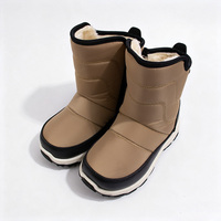 Bottes d'hiver personnalisées pour enfants, tige résistante à l'eau et doublure en fourrure, convient aux enfants de 4,5 à 10,5 ans, chaussures de neige personnalisées