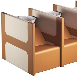 Asientos triples, silla de champú, equipo de salón, muebles, cuenco de champú portátil con tanque de agua - Product Image 1