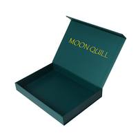 Boîte cadeau magnétique pliable écologique et recyclable avec doublure en carton rigide et éponge, logo personnalisé pour les cadeaux