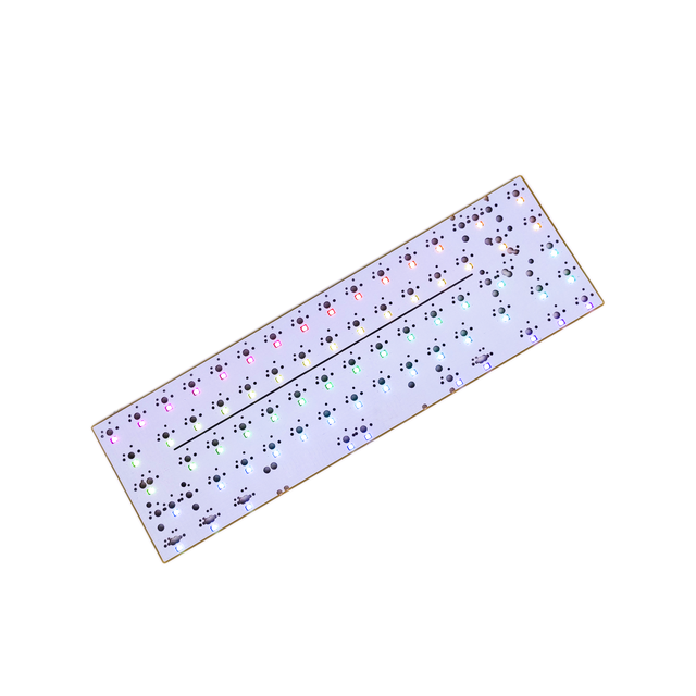 Printed Circuit Board Manufacturer Hot Swap RGB type C qmk via supported 3 pin 5 pin Mechanical Keyboard Pcb Board
