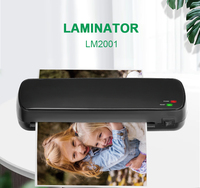 Petite taille plastique chaud A4 papier plastifieuse photo document menu machine à plastifier LM2001