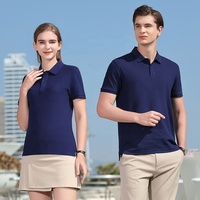 Vente en gros, Polo uni 100% coton, Logo d'entreprise personnalisé, uniforme de travail au Restaurant, Polo brodé pour hommes
