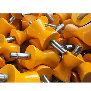 Roda Penyangga Tanpa Tenaga Berlapis Poliuretan/Silikon/Karet Nitril Bentuk V Khusus Tahan Suhu Buatan Cina - Product Image 5