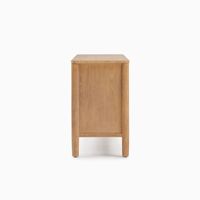 Table de chevet moderne en bois de frêne massif de haute qualité, ensemble de meubles de maison, chambre à coucher, commode en bois à 6 tiroirs