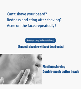 Compact Travel Face Shaver Mini Portable On-The-Go W/Dual Floating Blades Foil Shavers for <b>Men</b> Shaver Rechargeable Mini - Product Image 4