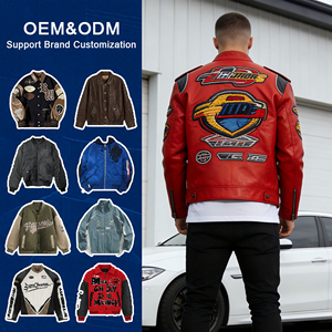 <span class=keywords><strong>Chaqueta</strong></span> de Cuero para <span class=keywords><strong>Hombre</strong></span> en Oferta, <span class=keywords><strong>Chaqueta</strong></span> de Motociclista Estilo Bomber Vintage, <span class=keywords><strong>Chaqueta</strong></span> de Béisbol Bordada de Cuero Premium - Product Image 2