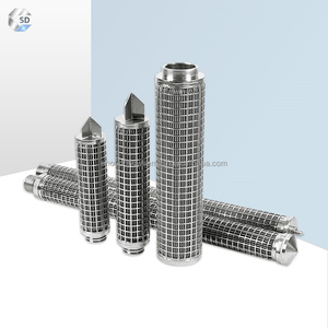 Kim loại thép không gỉ gấp <span class=keywords><strong>stainer</strong></span> Cartridge rửa ngược các hóa chất tan chảy Lọc yếu tố thiêu kết cảm thấy xếp li lưới lọc - Product Image 2