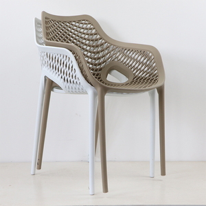 Muestra Gratis Silla <span class=keywords><strong>de</strong></span> Plástico Moderna <span class=keywords><strong>para</strong></span> Patio, Fuerte, Apilable, con Respaldo Hueco y Resistente a los Rayos UV <span class=keywords><strong>para</strong></span> Jardín - Product Image 5