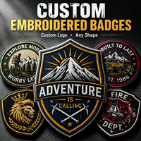 Insignias Bordadas Personalizadas, Insignia de Tela para Uniformes, Ropa y Gorras, Fabricante Mayorista OEM ODM