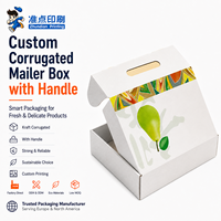 Boîte en carton ondulé de luxe moderne biodégradable de haute qualité avec impression UV personnalisée pour fruits, emballage cadeau exquis