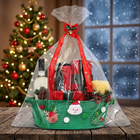 Petit panier cadeau pour bébé en corde de coton durable, tissé, écologique, emballage cadeau réutilisable