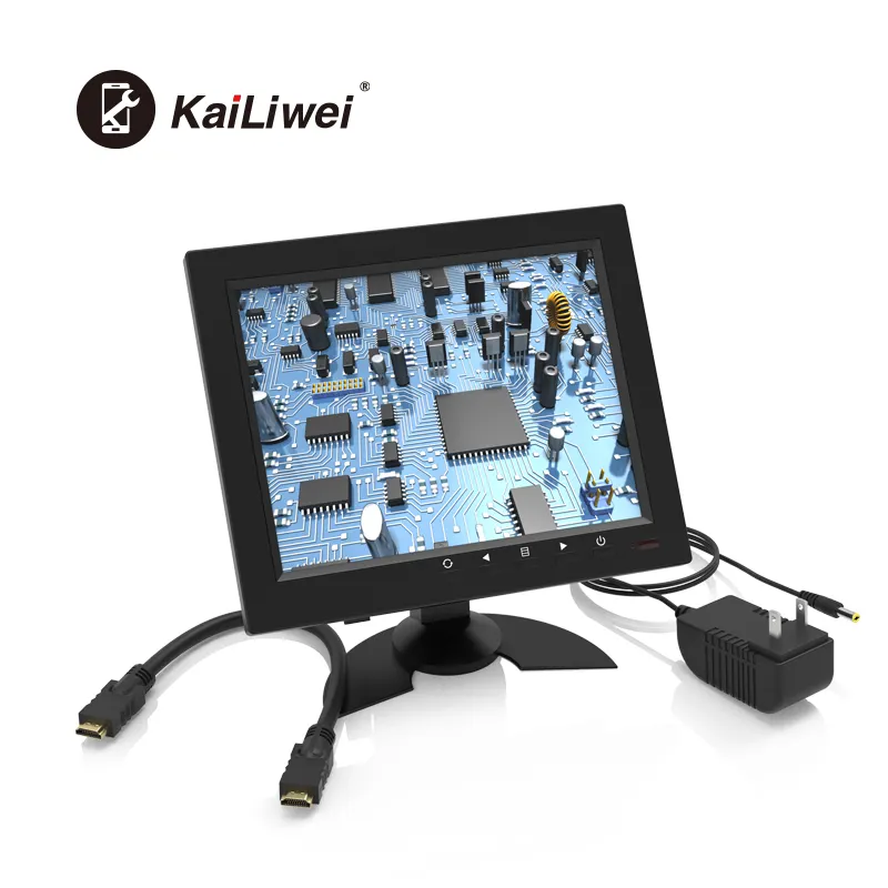 Kailiwei 8 Inch Met Bnc Vga Hd-Mi Av Ingang Voor Auto Cctv Microscoop Desktop Display Tft Lcd Monitor