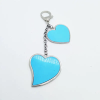 Werbung Benutzer definierte Logo Schlüssel bund Sublimation Leere Schlüssel anhänger Für Promo Geschenk