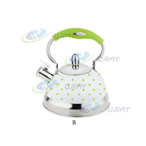 Théière sifflante en acier inoxydable écologique <span class=keywords><strong>de</strong></span> 3 L avec poignée en métal et design moderne - Product Image 2