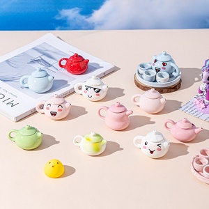 Mini théière en céramique style <span class=keywords><strong>thé</strong></span> au lait, avec effet de fumée et de brouillard, pour jeu d'imitation et décoration mignonne, idéale pour la préparation de <span class=keywords><strong>thé</strong></span> et l'art du <span class=keywords><strong>thé</strong></span>. - Product Image 4