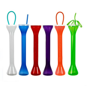 プラスチック製ビールヤードガラスカスタム24オンス半ヤードガラスプラスチックカップ - Product Image 1