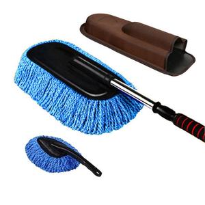 Car <b>Mop</b> Telescopic Wax <b>Mop</b> Dust Remover 100% Cotton Extendable Large And Small Set For Car <b>Cleaning</b> - Product Image 2