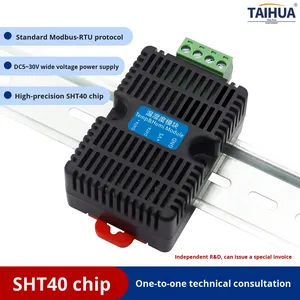 Модуль измерения температуры и влажности, передатчик RS485, промышленный класс, крепление на DIN-рейку, высокоточный измеритель Taihua TD-3301TH, Китай - Product Image 3