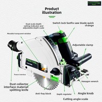 Scie circulaire plongeante FESTOOL TS 55 |   Scie à bois électrique portative avec système de rail de guidage (Réf. 576710)